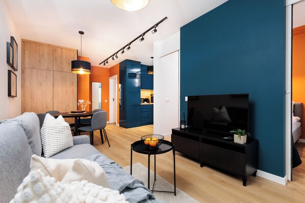 Appartement Supérieur, balcon | Coin séjour