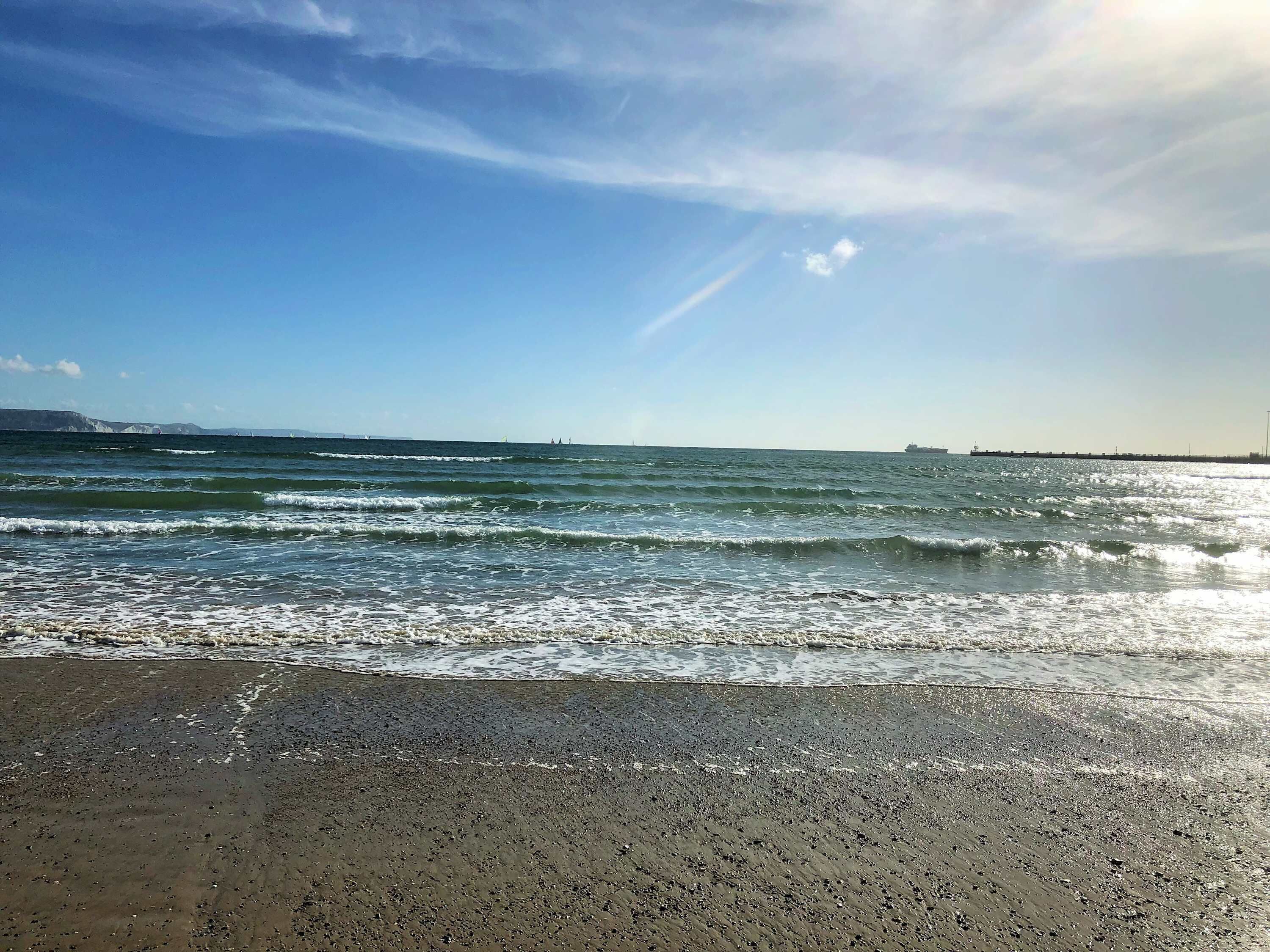 On the beach