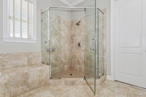 Shower, towels - The Ultimate Family Beach House | Gulf Views, Coastal Style & Family Fun! (Navarre Beach)