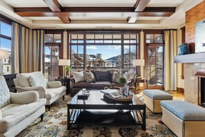 Smart TV, fireplace, video games, table football - Luxury Slopeside Condo by InvitedHome | Ski-In/Ski-Out, Game Room, Après-Ski (Park City)