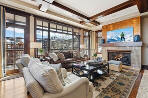 Smart TV, fireplace, video games, table football - Luxury Slopeside Condo by InvitedHome | Ski-In/Ski-Out, Game Room, Après-Ski (Park City)
