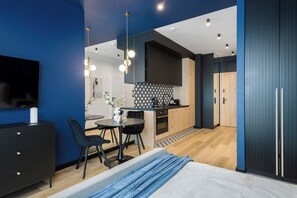 Luxury Apartment, Balcony, City View | 1 bedroom, in-room safe, individually decorated, individually furnished