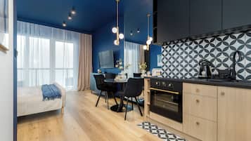 Luxury Apartment, Balcony, City View | 1 bedroom, in-room safe, individually decorated, individually furnished