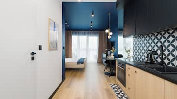 Luxury Apartment, Balcony, City View | 1 bedroom, in-room safe, individually decorated, individually furnished