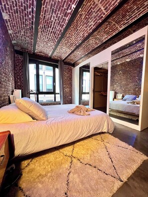 1 chambre, fer et planche Ă repasser, Wi-Fi, draps fournis