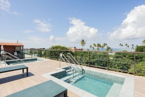 Indoor pool, outdoor pool