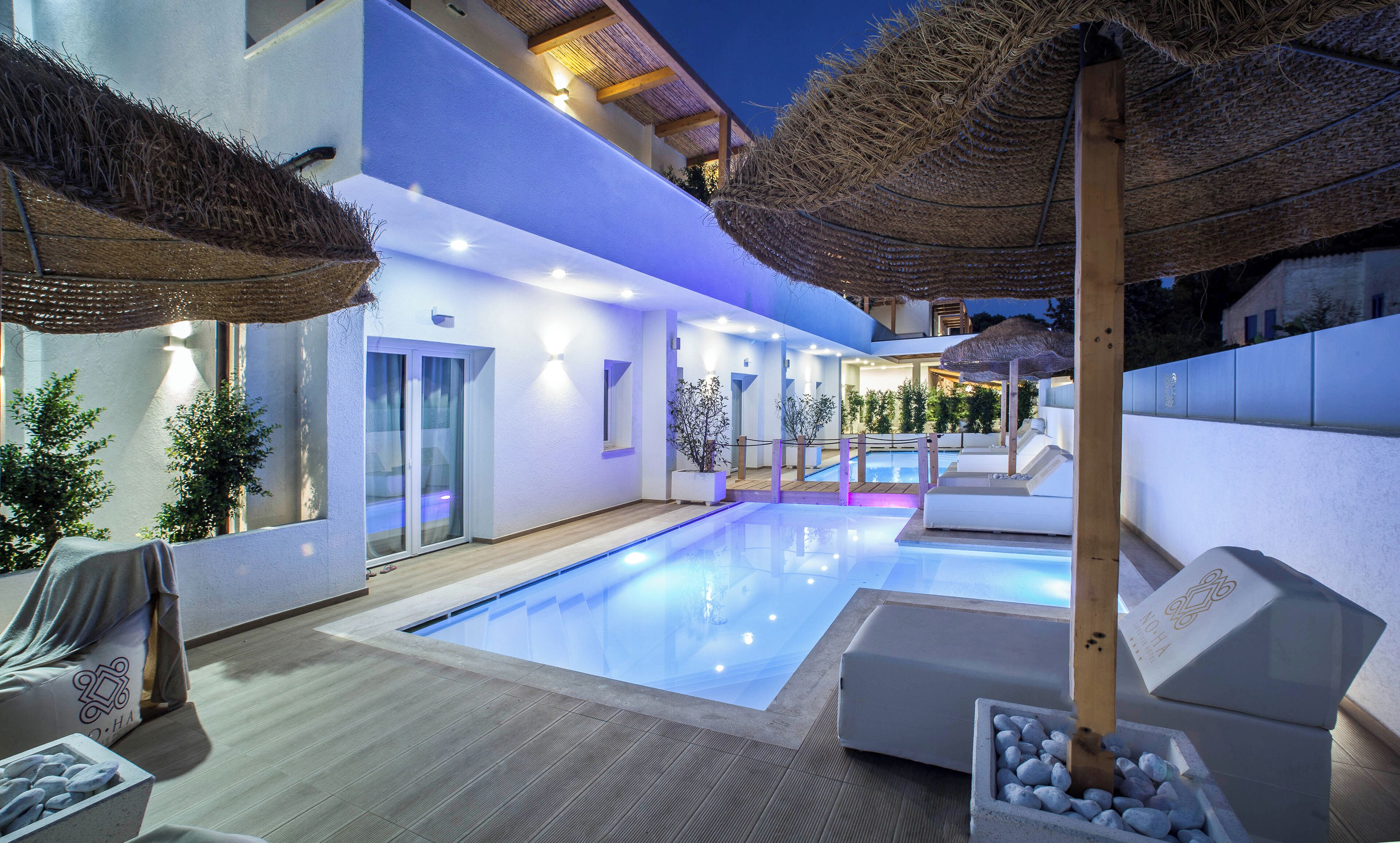 Deluxe Double or Twin Room, Pool View | Terrace/patio