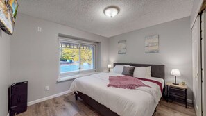 3 bedrooms, iron/ironing board, travel cot, WiFi