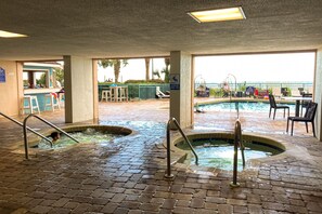 Indoor pool, a heated pool