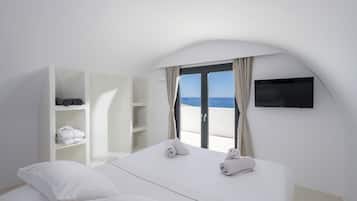 Vila Mewah, pemandangan laut | 1 kamar tidur, seprai katun Mesir, dan seprai premium