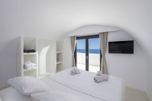 Vila superluxo, vista para o mar | 1 quarto, roupas de cama de algodão egípcio, roupas de cama premium