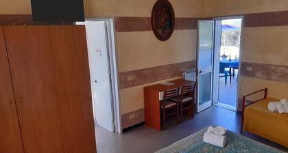 Room number 1 with large sea view terrace ideal for a family