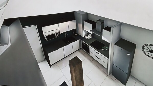 Mikrowelle, Ofen, Herdplatte, Geschirrspüler