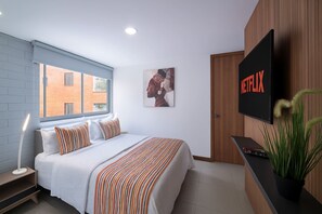 1 室のベッドルーム、アイロン / アイロン台、WiFi、ベッドシーツ