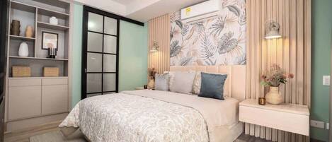 1 غرفة نوم ومكواة/لوح كي وسرير سفر وواي فاي