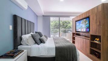 1 bedroom, iron/ironing board, travel crib, WiFi