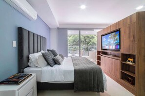 1 bedroom, iron/ironing board, travel crib, WiFi