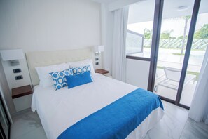 2 slaapkamers, een kluis op de kamer, een strijkplank/strijkijzer