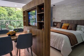 1 bedroom, iron/ironing board, travel crib, WiFi