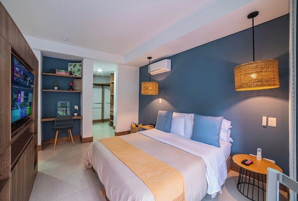 1 dormitorio, tabla de planchar con plancha, cuna de viaje y wifi