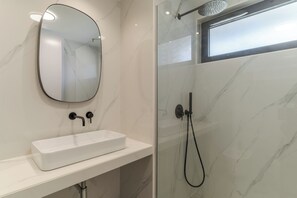 Studio – comfort, balkong, byutsikt | Bad