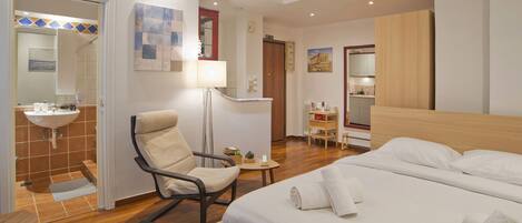 1 室のベッドルーム、アイロン / アイロン台、WiFi、ベッドシーツ