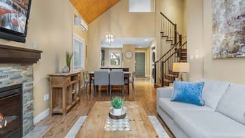 TV connectée, cheminée