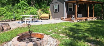 Tranquil campsite with AC in the woods of Danville