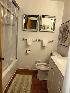 Shower, hair dryer, towels, soap - Artsy Cozy & Central! Near Berkeley, Royal Oak, DTWN Detroit, Zoo & Dream cruise (Southfield)