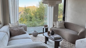 Smart-TV, peis og bøker