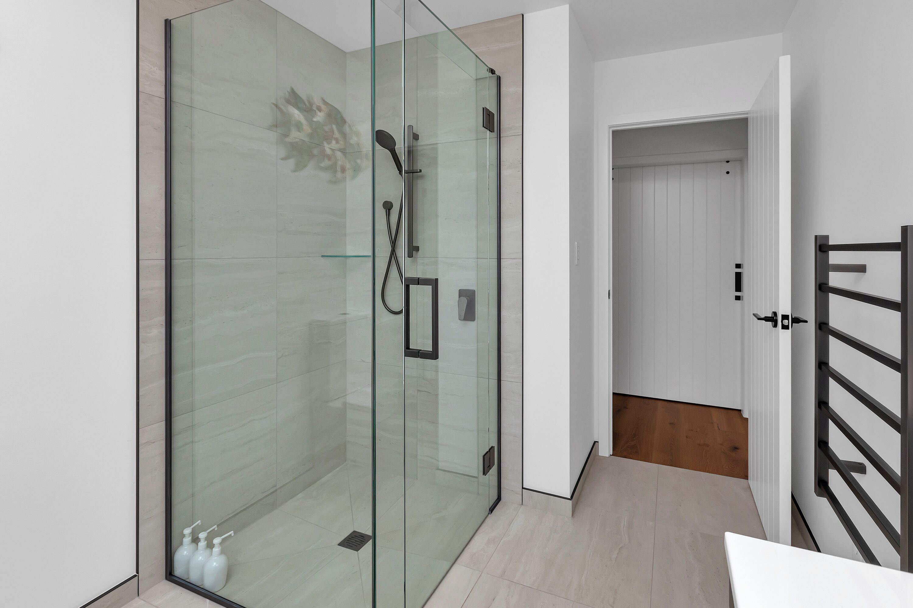 Shower, hair dryer