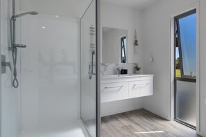 Shower, hair dryer