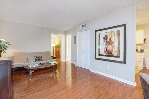 Smart TV, DVD player, books