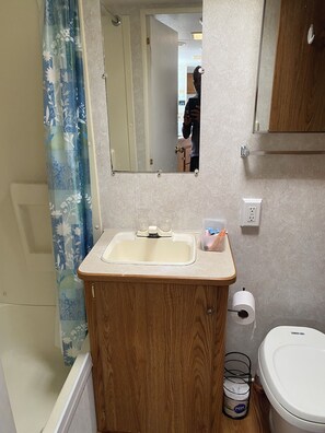 Hair dryer, towels, soap, toilet paper - Cozy 1-bedroom mobile home with WiFi, AC in wonderful Miami (Miami)