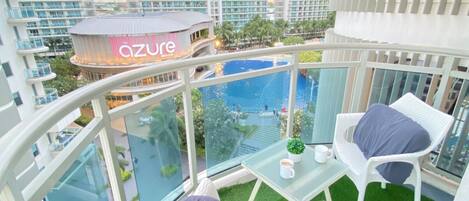 Condo Deluxe, 2 phòng ngủ, ban công, quang cảnh bãi biển | Hiên