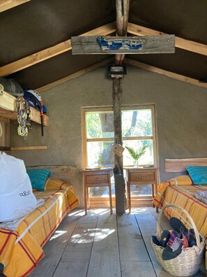 1 makuuhuone, vuodevaatteet