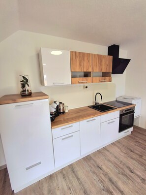 Fridge, oven, stovetop, dishwasher - White Cat by the Pond (Unknown)