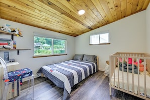 2 habitaciones, escritorio, cuna de viaje y wifi 