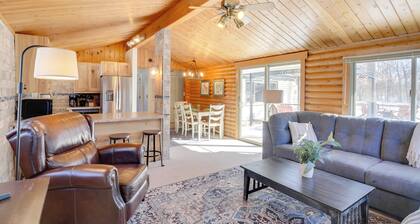Near Golf & Pelican Lake: Log Cabin w/ Deck!