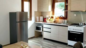 Réfrigérateur, micro-ondes, four, cafetiÚre/bouilloire