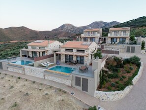 Aerial view - Luxurious Stone Villas Crete (Malevizi)