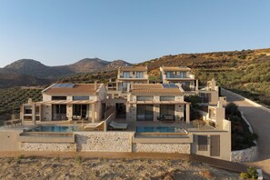 Aerial view - Luxurious Stone Villas Crete (Malevizi)