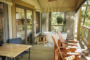 Tent, Pets allowed, Mountain View | Terrace/patio - Tuxedo Falls (Zirconia)