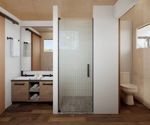 Haartrockner, Handtücher, Seife, Shampoo