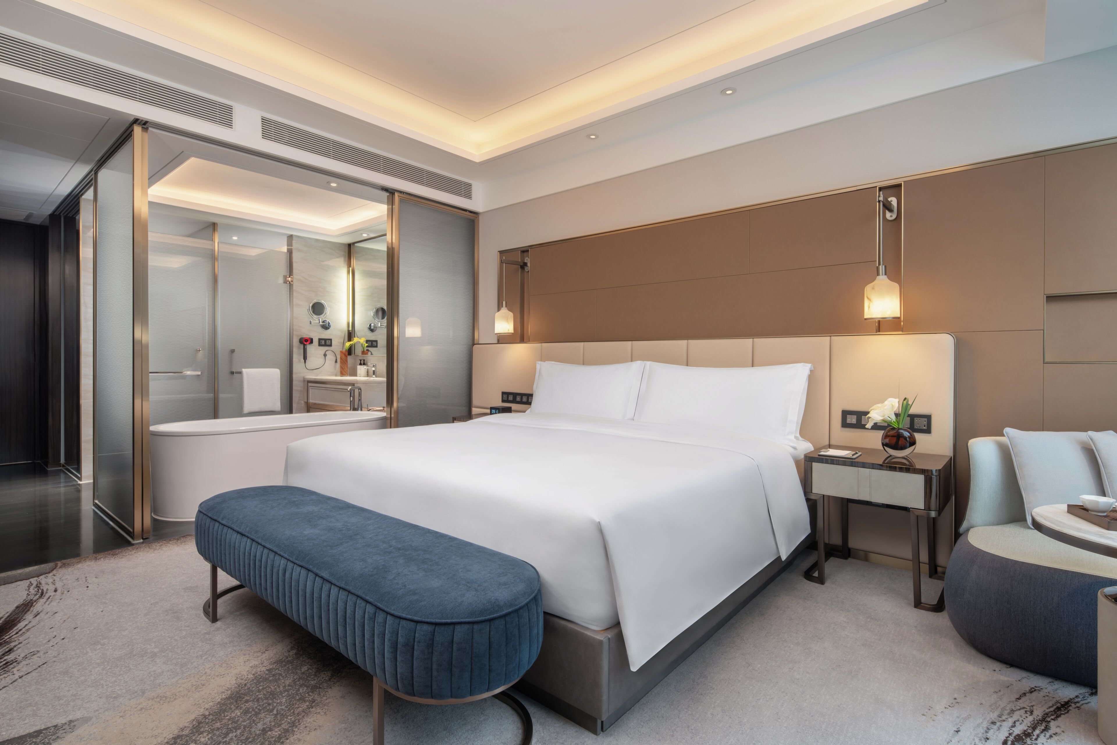 Premium Room, 1 King Bed | 1 bedroom, down comforters, in-room safe, desk