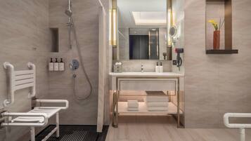 Premium Room, 1 King Bed, Accessible | Bathroom