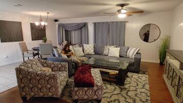 Smart TV, foosball, table tennis