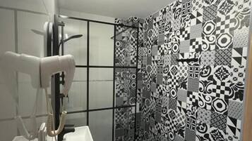 Apartment, Lagoon View | Bathroom | Shower, hair dryer, towels, toilet paper