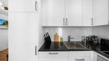 Fridge, oven, stovetop, dishwasher