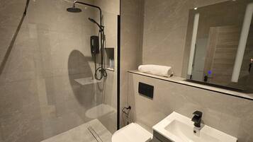 Hair dryer, towels